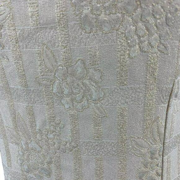 Vintage Jessica McClintock Ivory Beaded Straps Size 8 - Picture 2 of 8